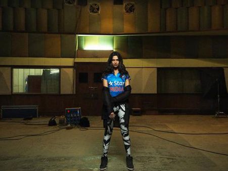 Pic: Deepika Padukone Poses Wearing World Cup Team India Jersey