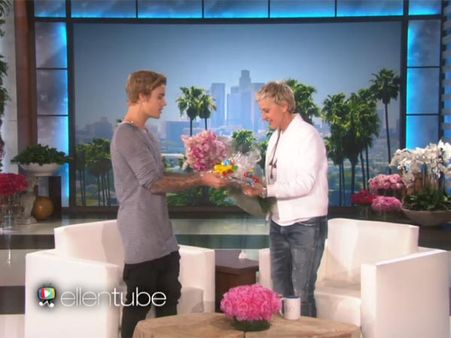 See What Justin Bieber Gifted Ellen On Her Birthday Show