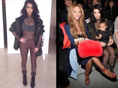 Kim, Beyonce & Jay Z Attend Kanye's Yeezy Adidas Fashion Show