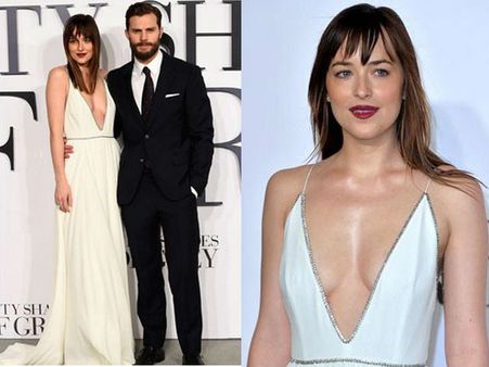 Dakota Johnson, Jamie Dornan Attend Fifty Shades of Grey London Premiere