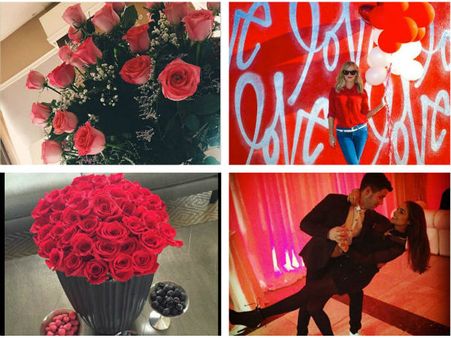 How Celebrities Celebrated Valentine's Day? Pics