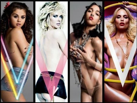 Stars Who Went Topless For V Magazine: Selena, Miley & More...