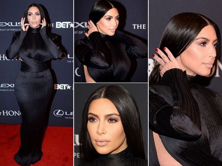 Kim Kardashian Misses 2015 Vanity Fair Oscar Party, Kanye Wins BET Honors