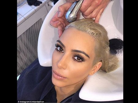 Kim Kardashian Visits Salon After Going Blonde, Shares Selfies