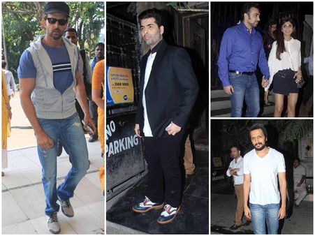 Spotted: Hrithik At Airport, Gauri Khan, Karan & Celebs At Dinner Party