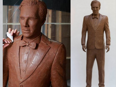 Benedict Cumberbatch's Chocolate Statue Is Chocobatch!