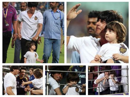 IPL 8: Shahrukh Khan's Adorable Son AbRam Steals The Show (Pics)