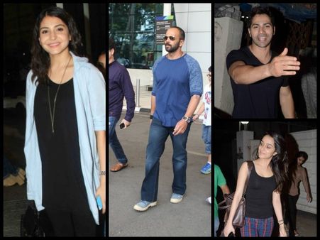 Celebrity Spotting: Varun, Shraddha, Anushka And Rohit Shetty
