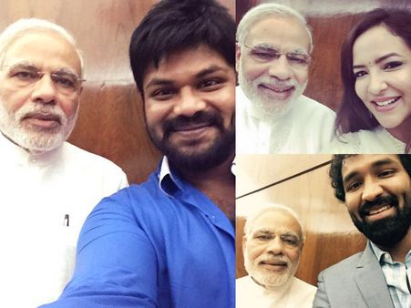 Manchu Family Meets Narendra Modi