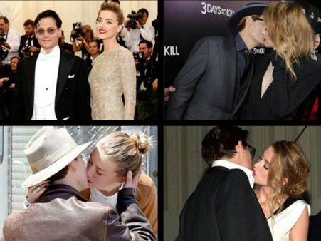 Amber Heard's Birthday: Romantic PDAs With Johnny Depp