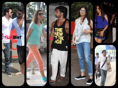 Spotted: Arjun Kapoor-Sridevi At Airport, Bipasha-Karan Singh In Bandra