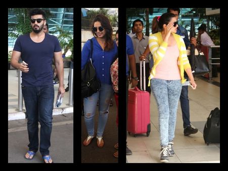 Arjun Kapoor, Huma, Parineeti & Celebs Spotted At Airport
