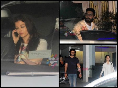 Pics: Aishwarya Rai & Abhishek Bachchan's Piku Movie Date