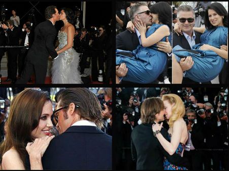 Celebrity PDAs & Kisses At Cannes Red Carpet: Nicole Kidman, Brangelina & More...