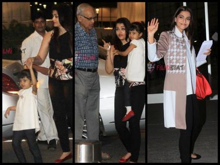 Spotted: Aishwarya Rai Bachchan-Sonam Kapoor Leave For Cannes 2015