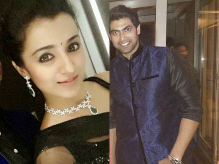 Trisha And Rana Bond At Manchu Manoj's Sangeet Party