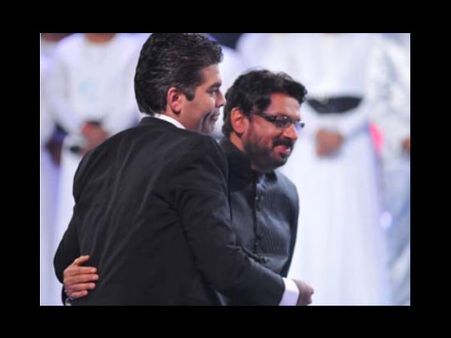 Karan Johar-Sanjay Leela Bhansali Bury Rivalry With Kiss & Hug