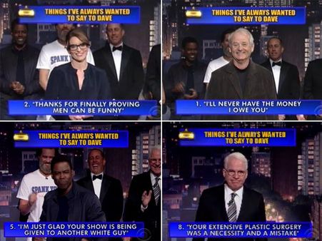 David Letterman's Last 'Late Show': What Celebs Said To Dave