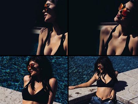 Kylie Jenner Celebrates Memorial Day Weekend In Black Bikini