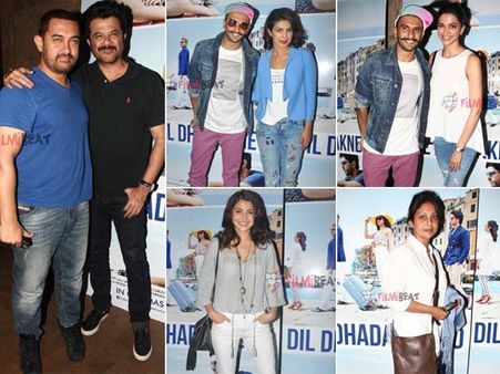 Deepika Padukone, Aamir Khan & Celebs At Dil Dhadakne Do Spl Screening