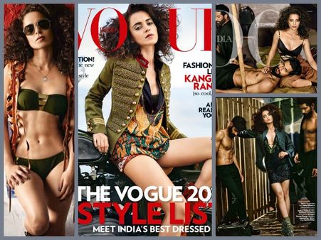 Kangana Ranaut Flaunts Her Hot Body In Military Bikini (Pics)