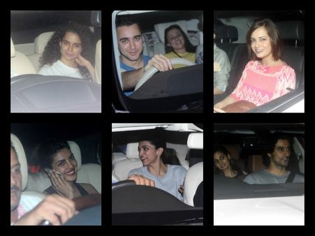 Pics: Deepika, Kangana & Celebs At Dil Dhadakne Do Spl Screening