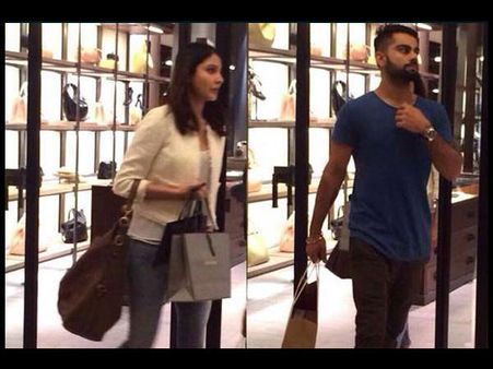 Pics: Virat Kohli Anushka Sharma Caught Shopping In Delhi