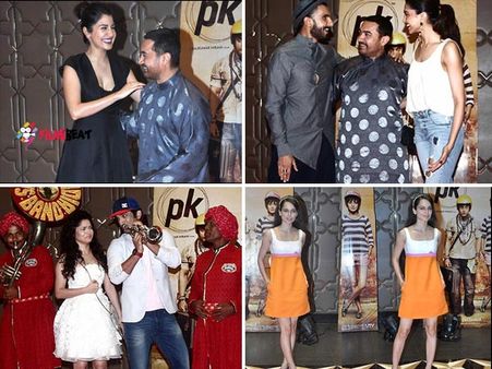 Pictures: Deepika, Ranveer, Kangana And Other B Town Actors Attend Aamir's PK Success Party