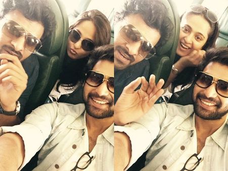 BAAHUBALI AUDIO: Prabhas, Rana and Anushka Enroute To Tirupati