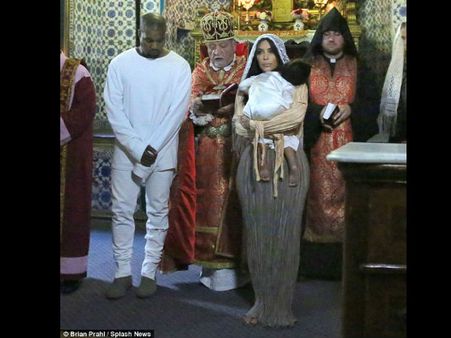Kim Kardashian Reveals She Was Pregnant During North's Baptism In April
