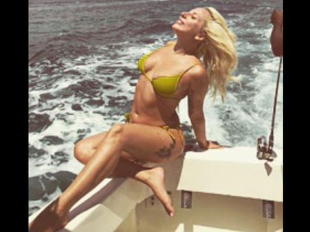 Lady Gaga Dons A Bikini While Vacationing In Bahamas