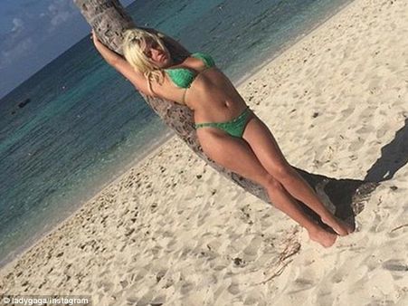 Lady Gaga Is Beating Summer At Bahamas In Tiny Bikinis!
