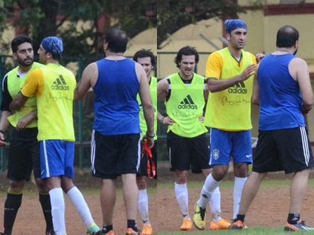 View Pictures: OMG, Ranbir Kapoor-Abhishek Bachchan’s Friendly Match Turns Ugly