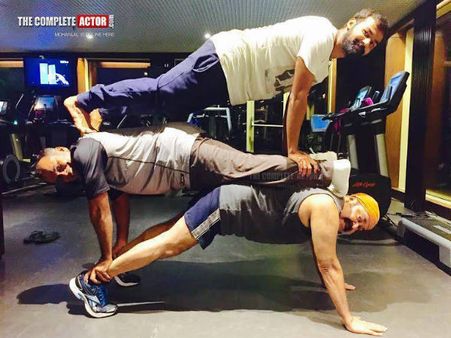 Pic Of The Day: Mohanlal & Pranav's Workout Session