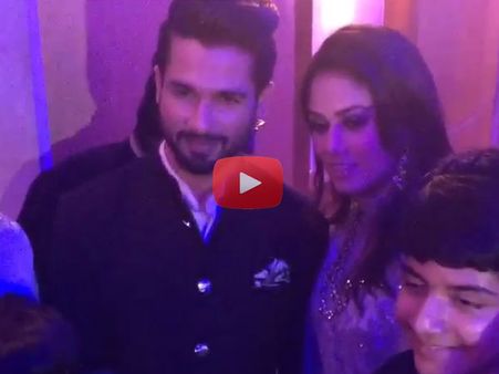 Exclusive Video: Shahid-Mira Dazzles At The Wedding Dinner Party!
