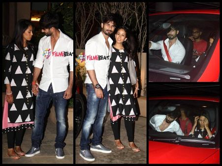 Adorable Pics Of Shahid Kapoor-Mira Rajput At His Mumbai Residence
