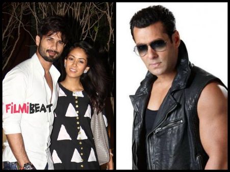 Shocking! Shahid's Wife Mira Rajput Was In Love With Salman Khan