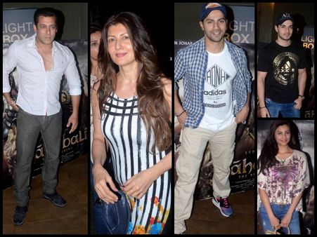 Pics: Salman Khan Watches Baahubali With Ex-Girlfriend, Skips Shahid's Reception