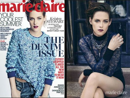 Kristen Stewart Is Marie Claire's August Cover Girl, Talks Hair, Starting Over & More