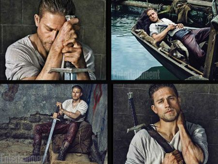 Irresistible Charlie Hunnam's First Look As King Arthur On Entertainment Weekly