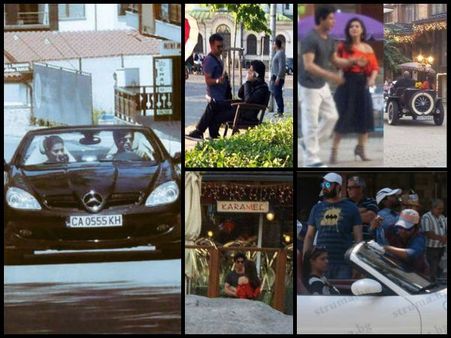 Dilwale Leaked Pics: Shahrukh Khan-Kajol's Romantic Drive In Mercedes