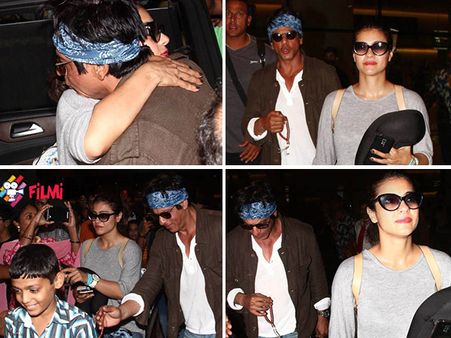 Pictures: Shahrukh Khan And Kajol Spotted At The Mumbai Airport