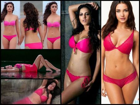 Pics Of Alia, Sunny Leone & 19 Actresses Who Looked Hot In Pink Bikini