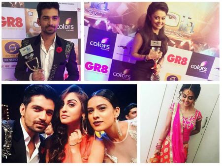 ITA Awards 2015: Saath Nibhana Saathiya Bags Award; Devoleena-Vishal Pose With Awards - PICS