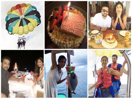 PICS: Shilpa Shetty's Romantic Birthday Surprise For Raj Kundra, Will Make You Go Awww!