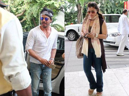 Must See Pictures: Shahrukh Khan Looking Superhot At The Airport With Kajol