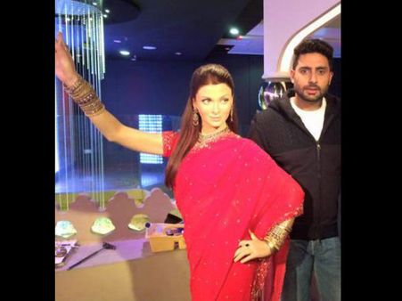 Pics: Abhishek Bachchan With Wife Aishwarya Rai At Madame Tussauds