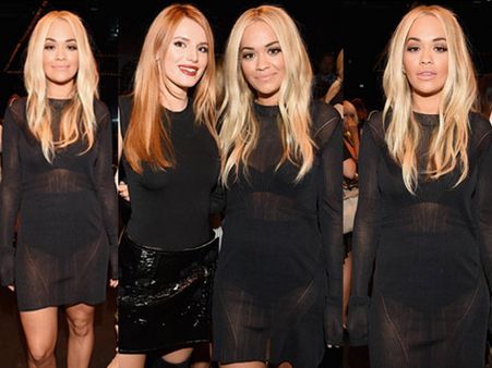 Rita Ora Flashes Her Inners At NYFW During Vera Wang's Show
