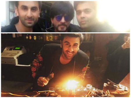 PICS! Shahrukh Khan Celebrating Ranbir Kapoor's Birthday In London!