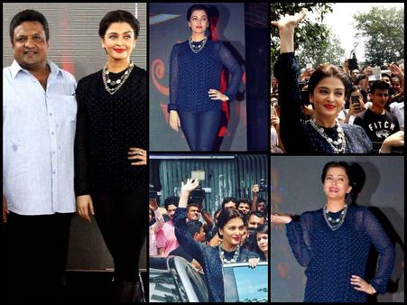 Exclusive Pics: Aishwarya Rai Looking Stunning At Jazbaa Promotions In Mumbai